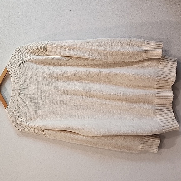 American Eagle Outfitters Ivory Knit Button Cardigan - Picture 4 of 11